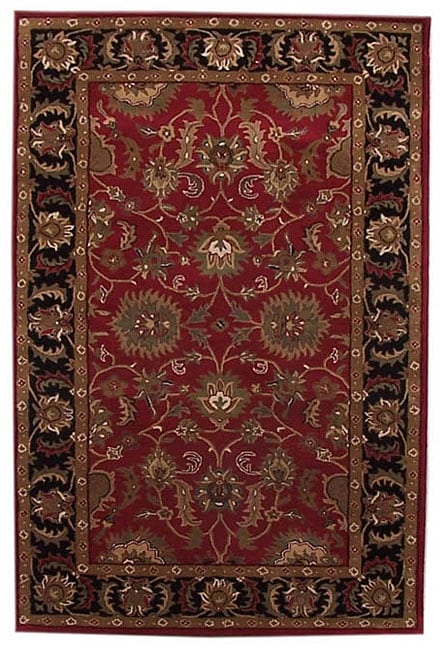 Hand tufted Tarana Red Wool Rug (8 X 106)