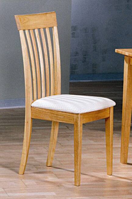 Natural Light Oak Dining Chairs (Set of 2)