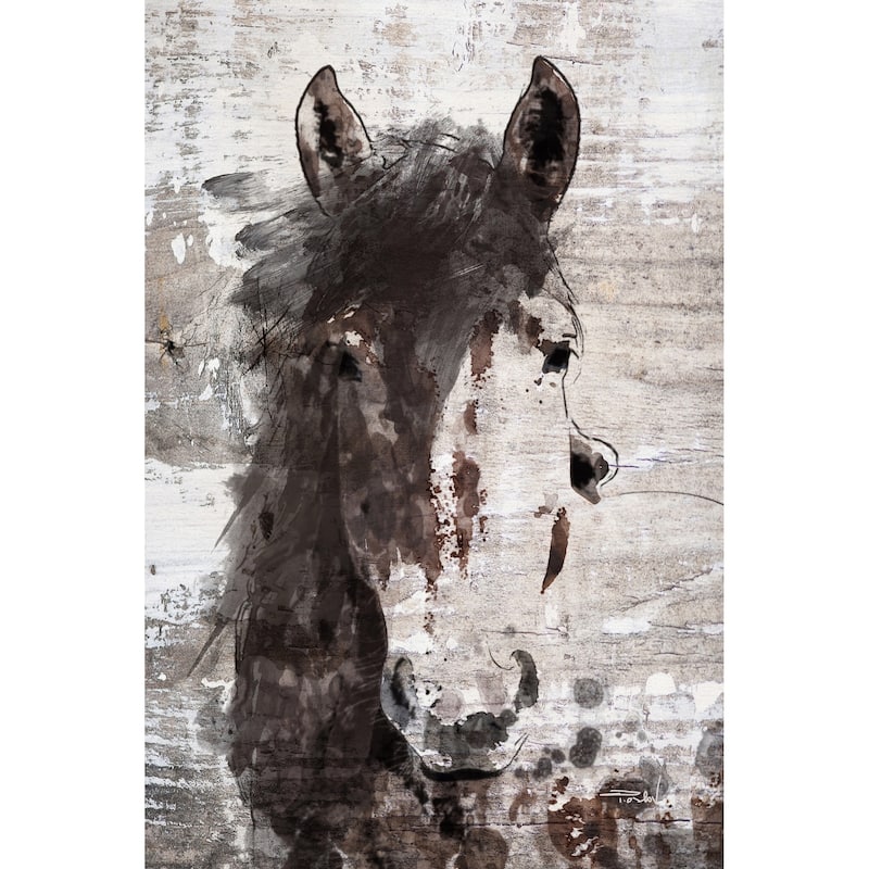 'Dream Horse 6' Painting Print on Wrapped Canvas - Multi-Color
