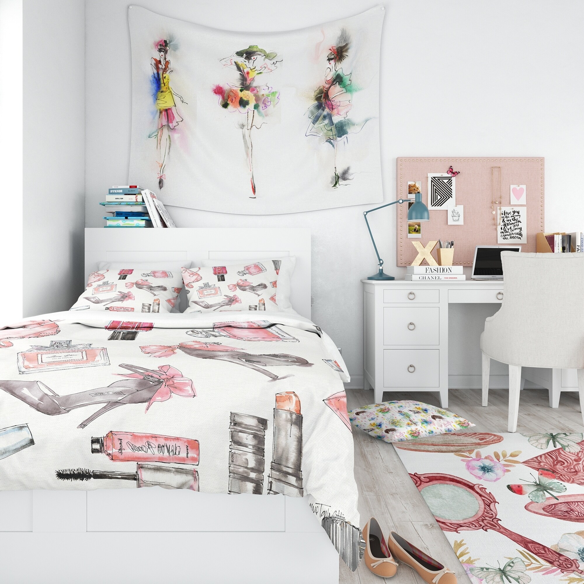 Shop Designart Glam Chic Accents Pattern I Glam Teenage Bedding