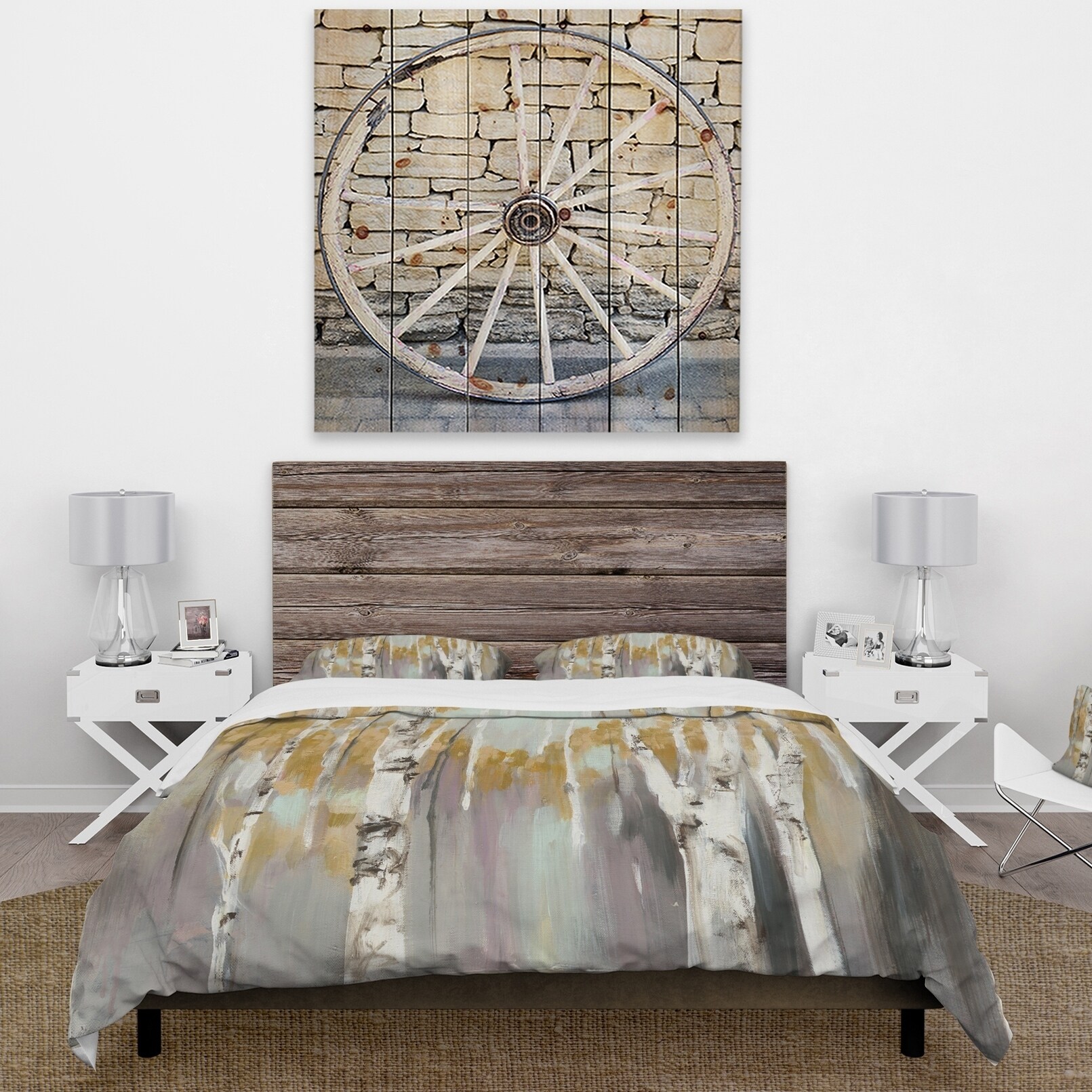 Carbon Loft Gigliotti Yellow Forest Print Bedding Set-image