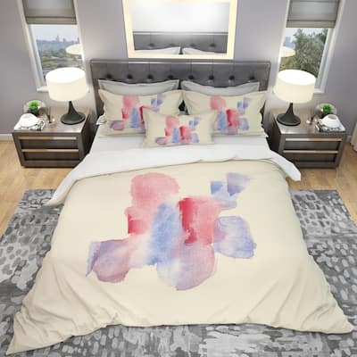 Designart 'geometric Pastel II' Geometric Bedding Set - Duvet Cover & Shams