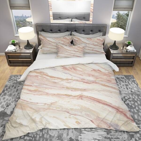 Shop Designart Copper Dreams Watercolor Shabby Bedding Set