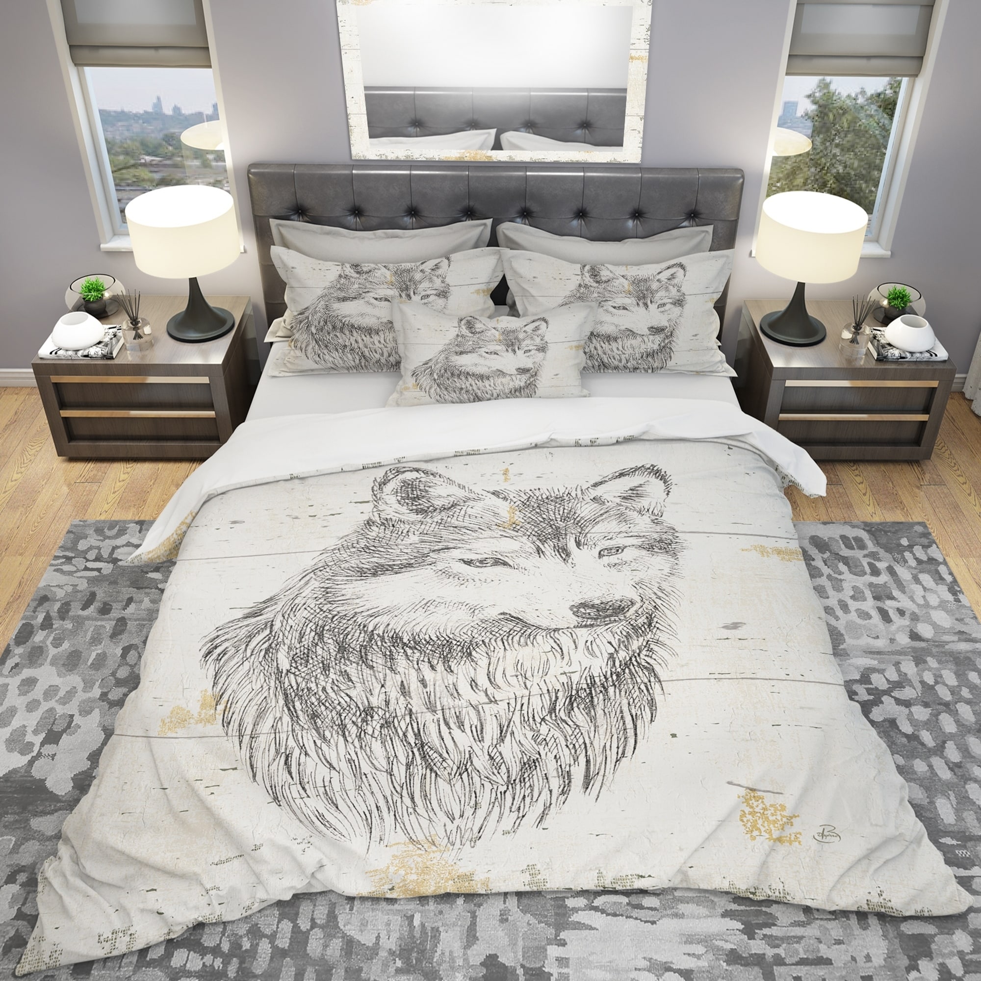 Shop Designart Wolf Wild And Beautiful Iii Farmhouse Bedding Set