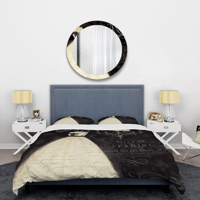 Designart 'French Couture I' Glam Bedding Set - Duvet Cover & Shams
