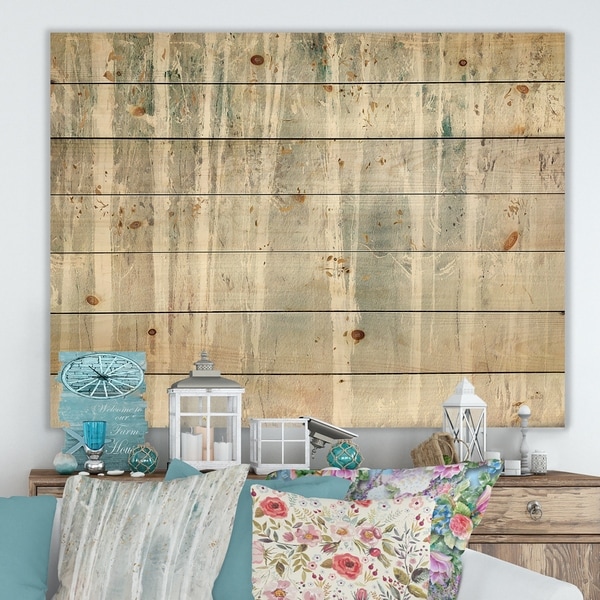 Porch & Den A Woodland Walk into the Forest III' Print on Natural Pine Wood