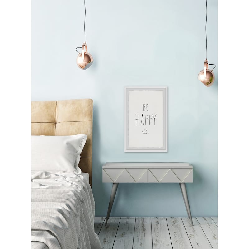 'Being Happy' Framed Painting Print - Multi-Color
