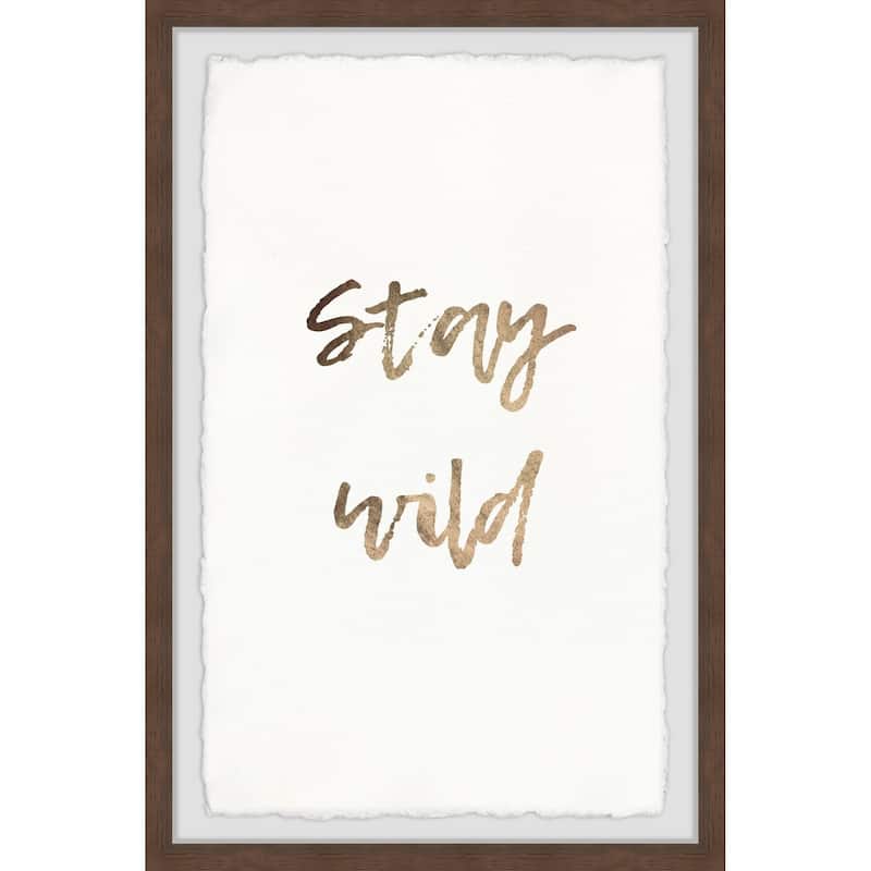 'Stay Wild' Framed Painting Print - Multi-Color