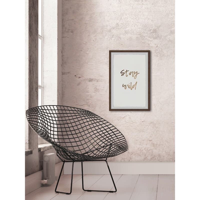 'Stay Wild' Framed Painting Print - Multi-Color