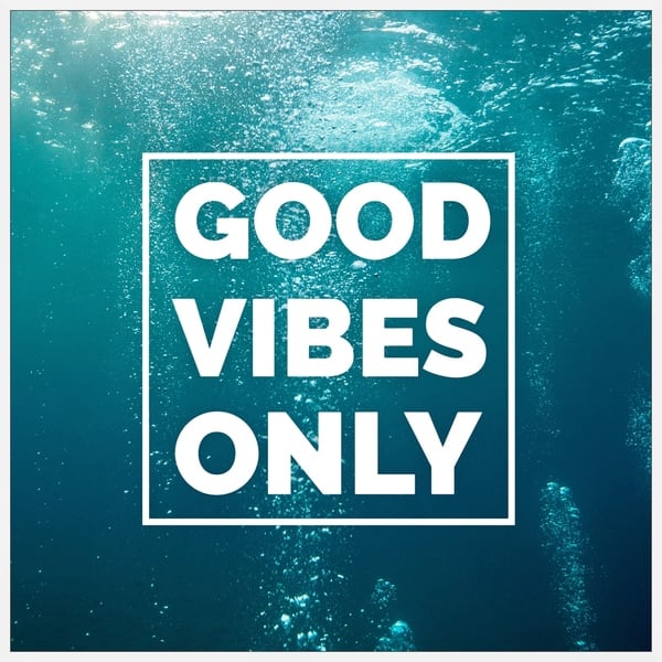 Shop Marmont Hill Handmade Good Vibes Only Xi Floater Framed