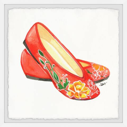 Marmont Hill - Handmade Chinese Wedding Shoes Framed Print
