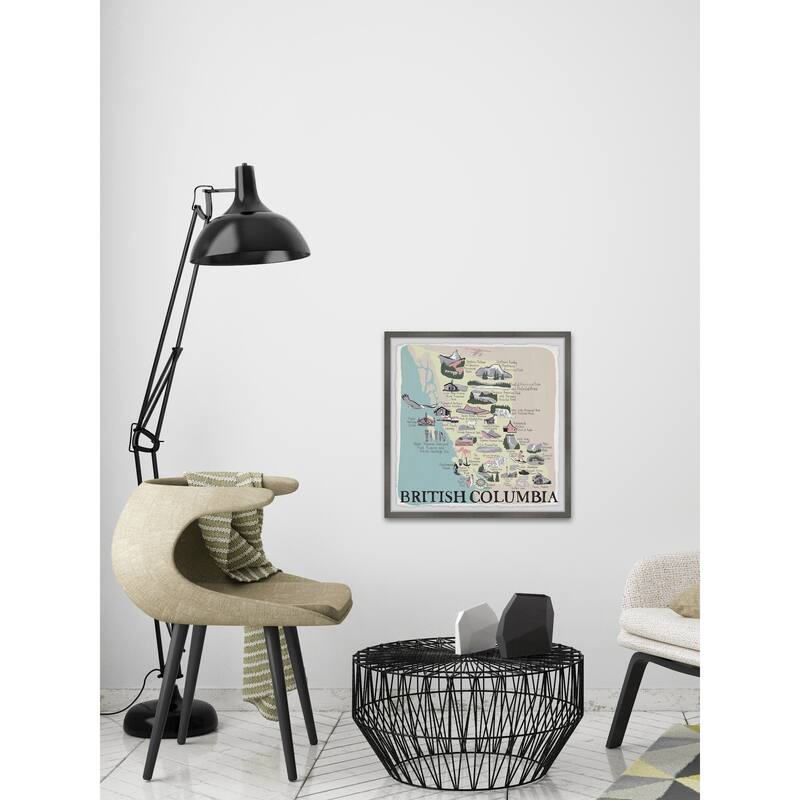 'British Columbia Adventures II' Framed Painting Print - Multi-Color