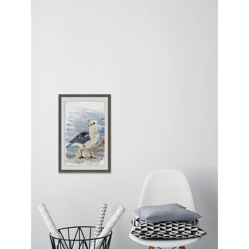 'Boy Next Door' Framed Painting Print - Multi-Color