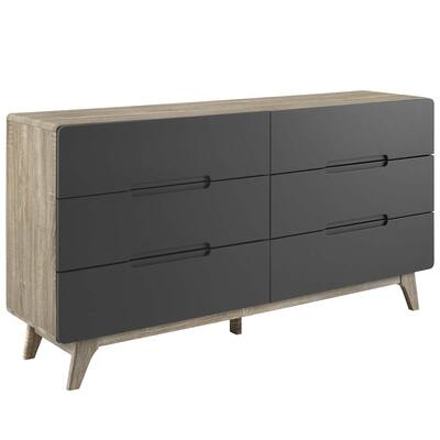 Origin Two-tone Wood 6-drawer Dresser or Display Stand