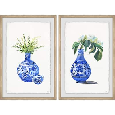 Marmont Hill - Handmade Chinese Vases II Diptych - Multi-Color
