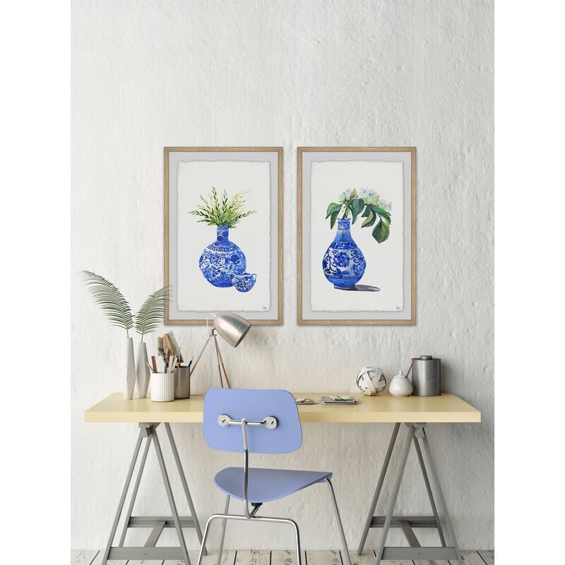 Marmont Hill - Handmade Chinese Vases II Diptych - Multi-Color