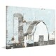 preview thumbnail 2 of 5, The Gray Barn 'Barn and Silo II' Painting Print on Wrapped Canvas - Multi-Color