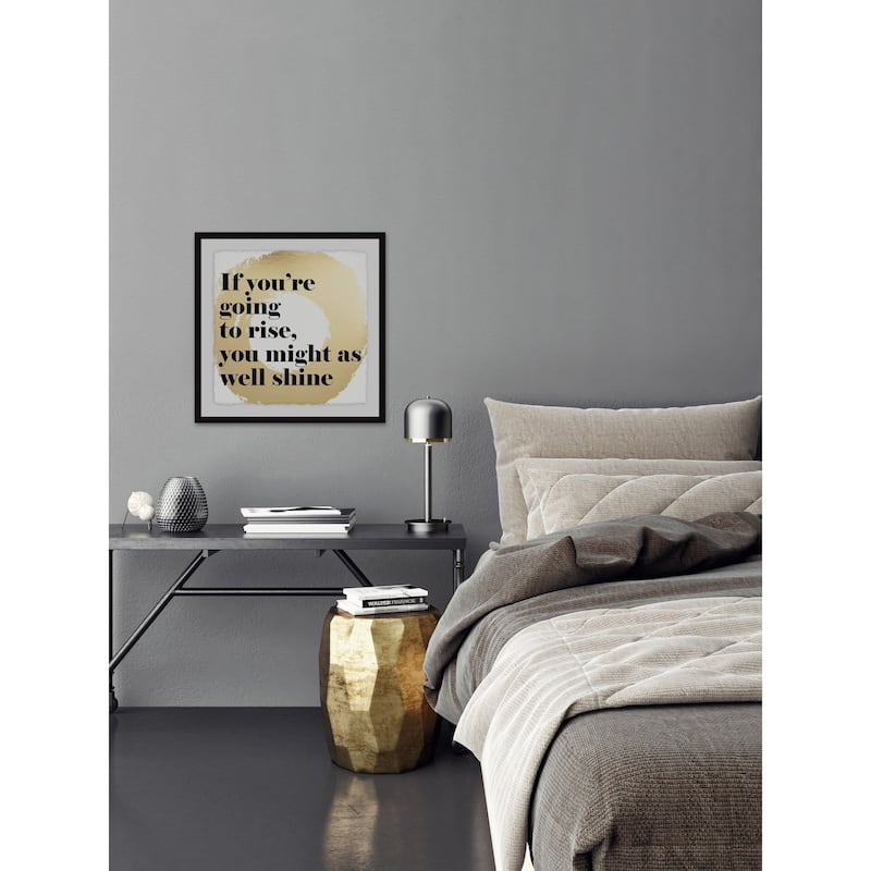 'Rise and Shine III' Framed Painting Print - Multi-Color