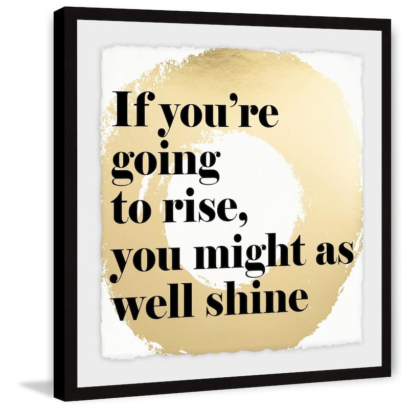 'Rise and Shine III' Framed Painting Print - Multi-Color