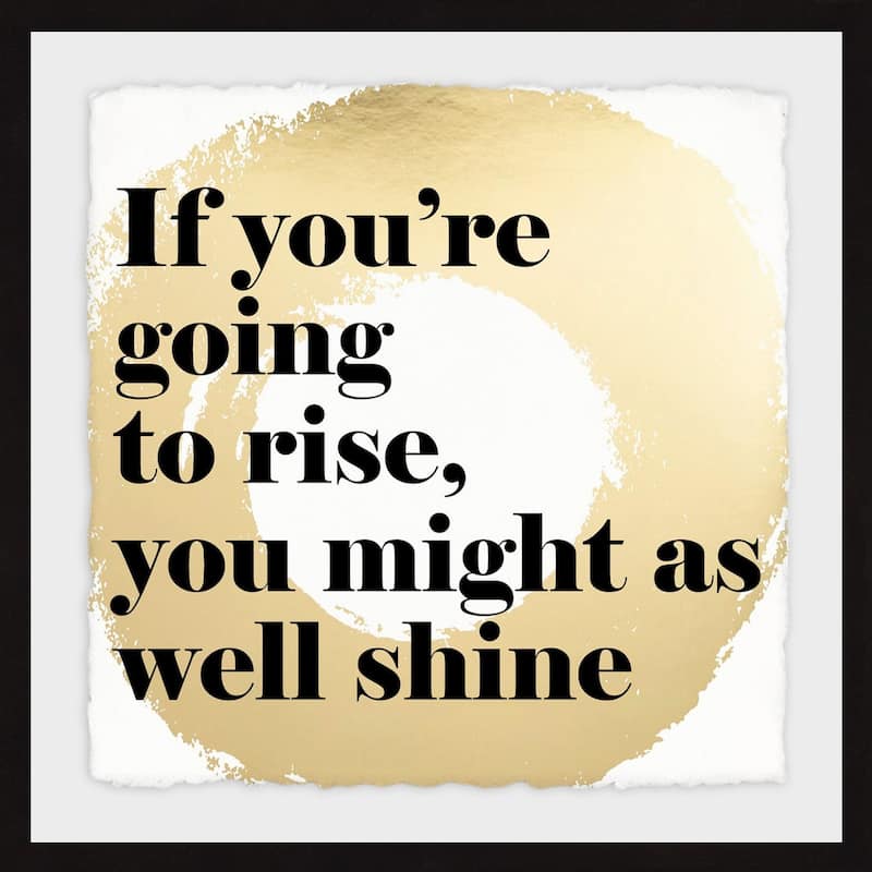 'Rise and Shine III' Framed Painting Print - Multi-Color