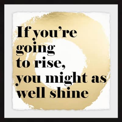 'Rise and Shine III' Framed Painting Print - Multi-Color