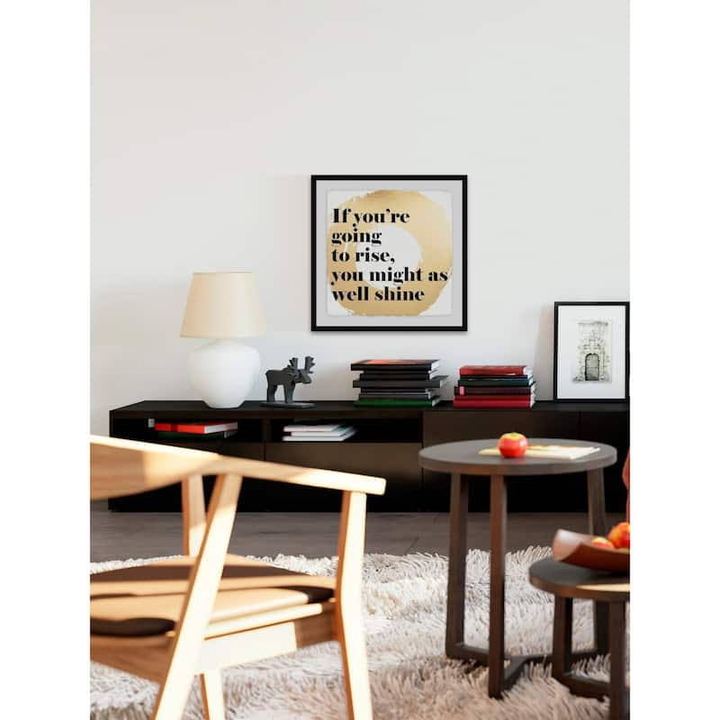 'Rise and Shine III' Framed Painting Print - Multi-Color