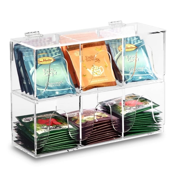 acrylic tea box organizer