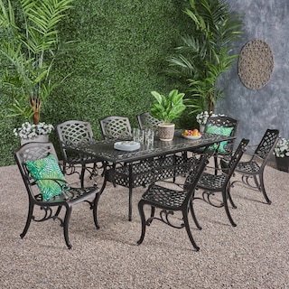 Phoenix Outdoor 8-seat Aluminum Dining Set by Christopher Knight Home