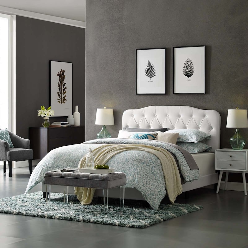 Copper Grove Ploce Full Faux Leather Bed