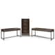 preview thumbnail 11 of 22, WYNDENHALL Devlin SOLID HARDWOOD and Metal 66x30 inch Rectangle Industrial Bookcase - 30"w x 14"d x 66" h