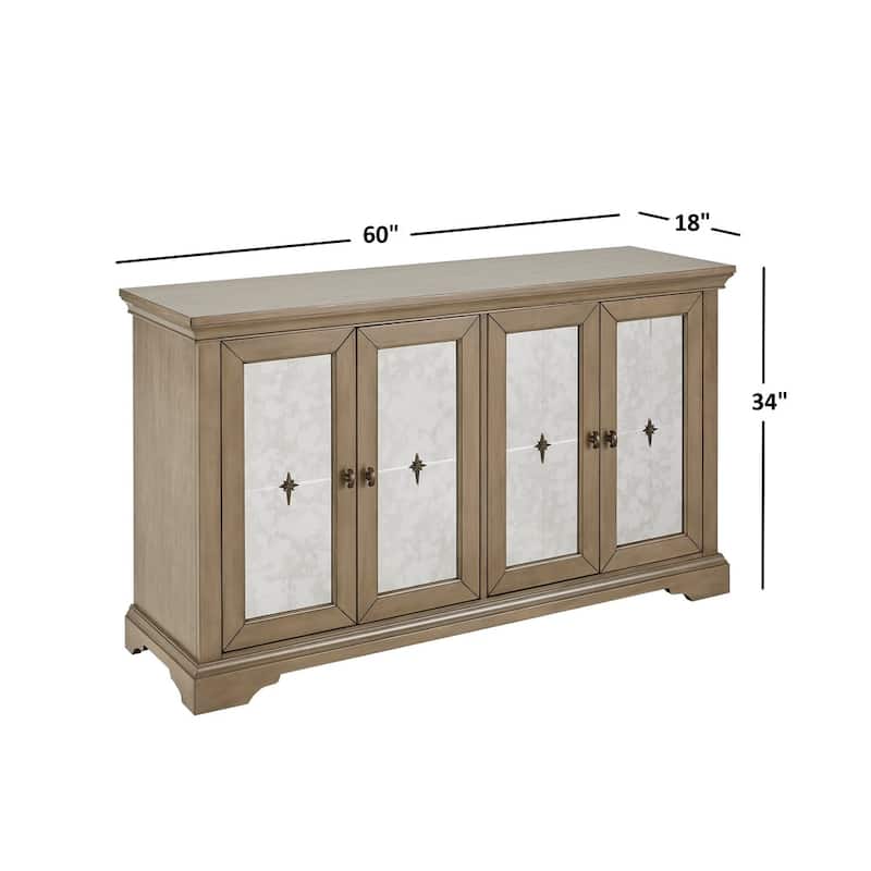 Maizy Antique Mirrored Door Server by iNSPIRE Q Artisan