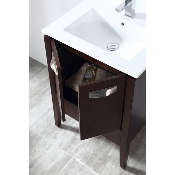 24 Tennant Brand Adagio Wenge Finish Slim Bathroom Sink Tennant Brand Adagio Wenge Finish Slim