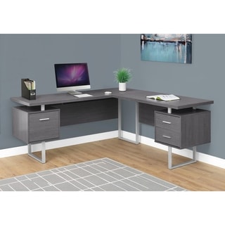 Computer Desk, Home Office, Corner, Left, Right Set-up, Storage Drawers ...