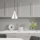 preview thumbnail 26 of 24, Livex Lighting Metal Cone Shade 1-Light Mini Pendant - 7"Dia. x 14"-75"Adj. H - 7"Dia. x 14"-75"Adj. H