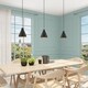 preview thumbnail 17 of 24, Livex Lighting Metal Cone Shade 1-Light Mini Pendant - 7"Dia. x 14"-75"Adj. H - 7"Dia. x 14"-75"Adj. H