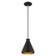 preview thumbnail 4 of 24, Livex Lighting Metal Cone Shade 1-Light Mini Pendant - 7"Dia. x 14"-75"Adj. H - 7"Dia. x 14"-75"Adj. H