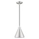 preview thumbnail 9 of 24, Livex Lighting Metal Cone Shade 1-Light Mini Pendant - 7"Dia. x 14"-75"Adj. H - 7"Dia. x 14"-75"Adj. H