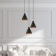 preview thumbnail 8 of 24, Livex Lighting Metal Cone Shade 1-Light Mini Pendant - 7"Dia. x 14"-75"Adj. H - 7"Dia. x 14"-75"Adj. H