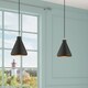 preview thumbnail 18 of 24, Livex Lighting Metal Cone Shade 1-Light Mini Pendant - 7"Dia. x 14"-75"Adj. H - 7"Dia. x 14"-75"Adj. H