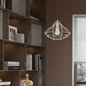 preview thumbnail 37 of 35, Livex Lighting Geometric Shade 1-Light Mini Pendant - 13.5"Dia. x 13"-75"Adj. H