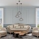 preview thumbnail 24 of 35, Livex Lighting Geometric Shade 1-Light Mini Pendant - 13.5"Dia. x 13"-75"Adj. H