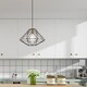 preview thumbnail 23 of 35, Livex Lighting Geometric Shade 1-Light Mini Pendant - 13.5"Dia. x 13"-75"Adj. H