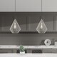 preview thumbnail 45 of 47, Livex 1-light Geometric Mini Pendant - 11.5"Dia. x 17.5"-80"Adj. H