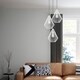 preview thumbnail 31 of 47, Livex 1-light Geometric Mini Pendant - 11.5"Dia. x 17.5"-80"Adj. H