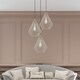 preview thumbnail 47 of 47, Livex 1-light Geometric Mini Pendant - 11.5"Dia. x 17.5"-80"Adj. H