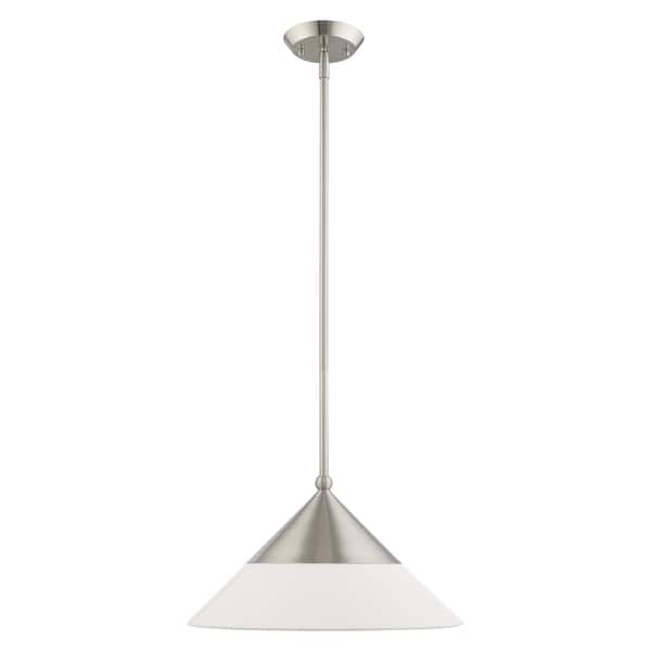 Livex Lighting Stockholm 1 Light Brushed Nickel Mini Livex Lighting Stockholm 1 Light Brushed Nickel Mini