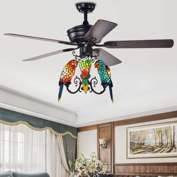 Shop Korubo 3 Light 52 Inch Lighted Ceiling Fan Tiffany