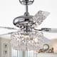 Silver Orchid Campbell 42-inch Chrome Lighted Ceiling Fan