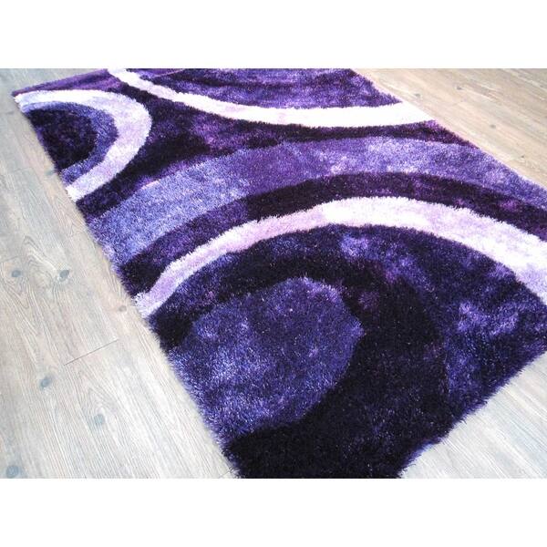 Purple Modern Area Rug 5x7 5 X 7 Overstock 25994433