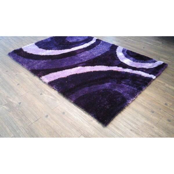 Purple Modern Area Rug 5x7 5 X 7 Overstock 25994433